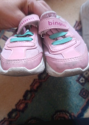 Kız Çocuk Beyaz Cırt Cırtlı Spor Ayakkabı - Görsel 6