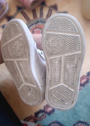 Kız Çocuk Beyaz Cırt Cırtlı Spor Ayakkabı - Görsel 3