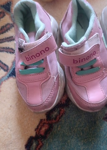 Kız Çocuk Beyaz Cırt Cırtlı Spor Ayakkabı - Görsel 5