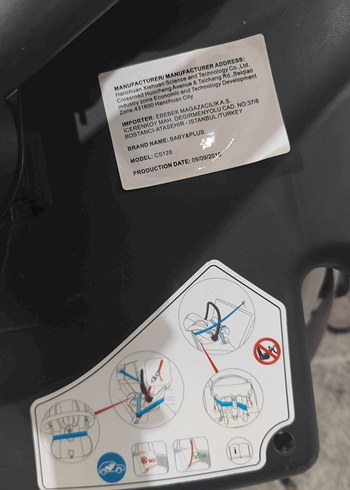 Gri Bebek Oto Koltuğu ve örtüsü - Görsel 7