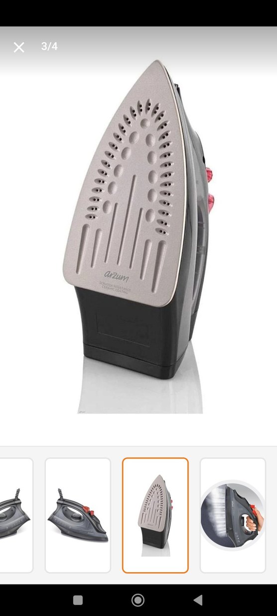 Arzum Gri Buharlı Ütü 2400W - Görsel 2