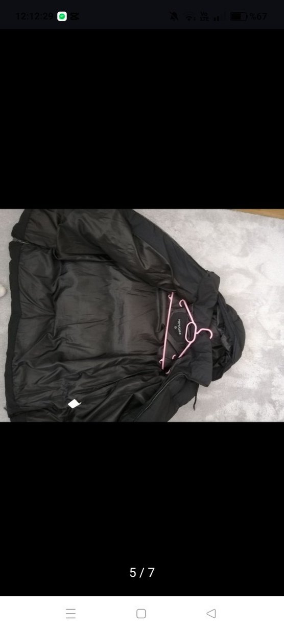 Siyah Kapüşonlu Rahat Kadın Kış Montu - Görsel 5