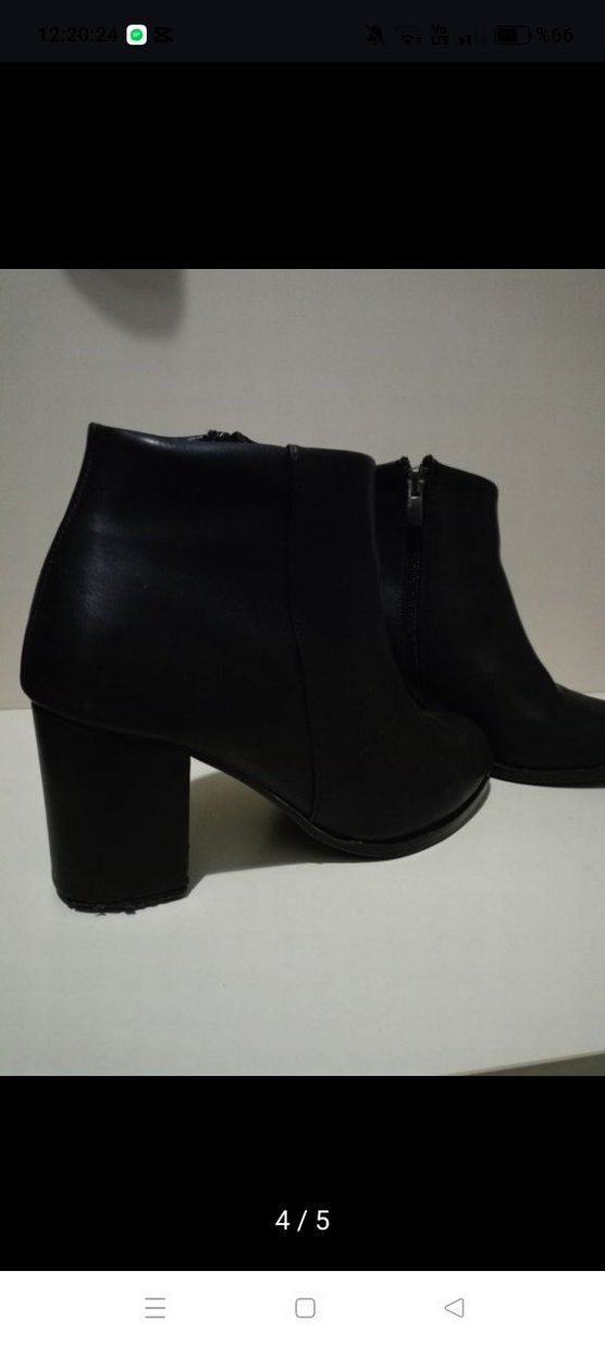 Siyah Tokalı Kadın Bot - Görsel 4