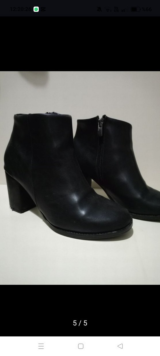 Siyah Tokalı Kadın Bot - Görsel 5