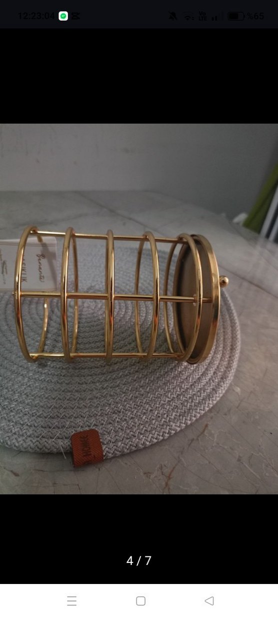 Yuvarlak Altın Renkli Kaşıklık - Görsel 4