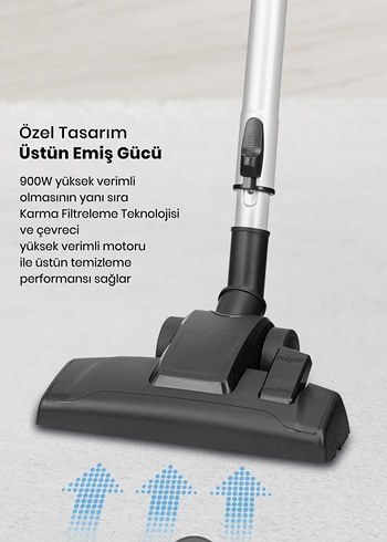 Beden Renk Goldmaster Çift HEPA Filtreli 2L Toz Hazneli Elektrikli Süpürge
