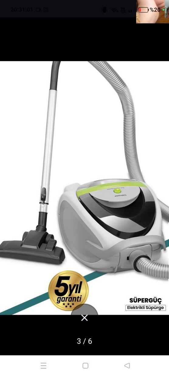 Goldmaster Çift HEPA Filtreli 2L Toz Hazneli Elektrikli Süpürge - Görsel 3