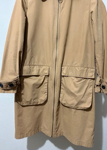 Koyu Camel Renkli Midi Kadın Trençkot - Görsel 8