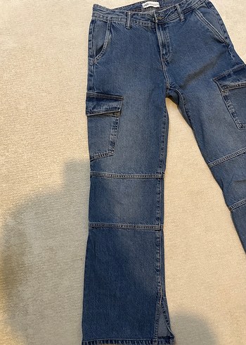 Kadın Kargo Kot Pantolon - Görsel 3