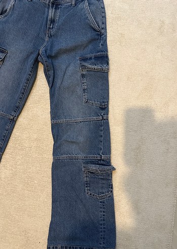 Kadın Kargo Kot Pantolon - Görsel 2