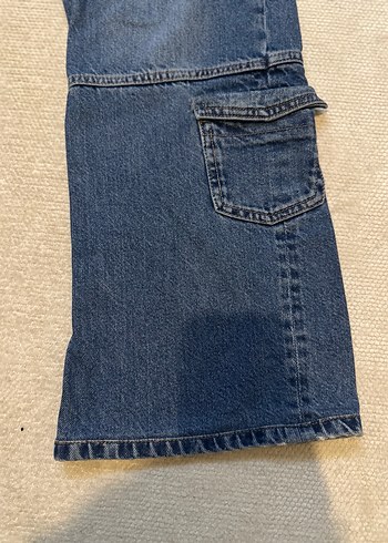 Kadın Kargo Kot Pantolon - Görsel 6