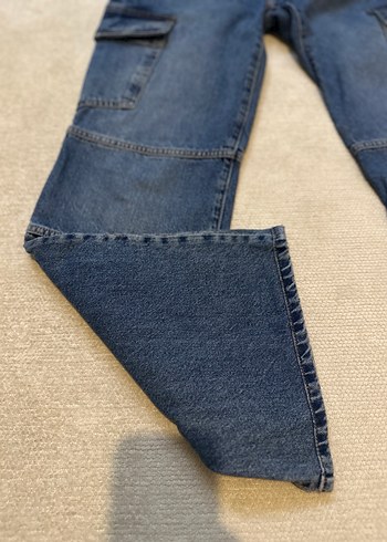 Kadın Kargo Kot Pantolon - Görsel 5