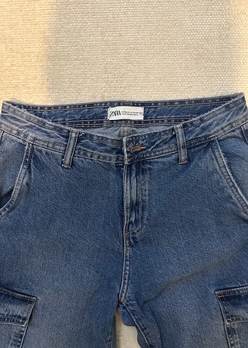 Kadın Kargo Kot Pantolon - Görsel 8