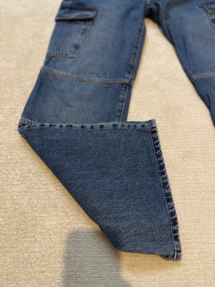 Kadın Kargo Kot Pantolon - Görsel 5