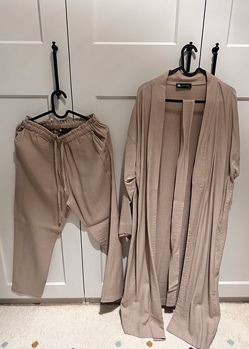 Uzun Kimono ve pantolon - Görsel 2