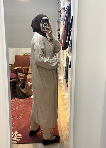 Uzun Kimono ve pantolon - Görsel 6