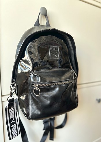 PUMA Kadın Siyah Deri Punk Sırt Çantası - Görsel 5