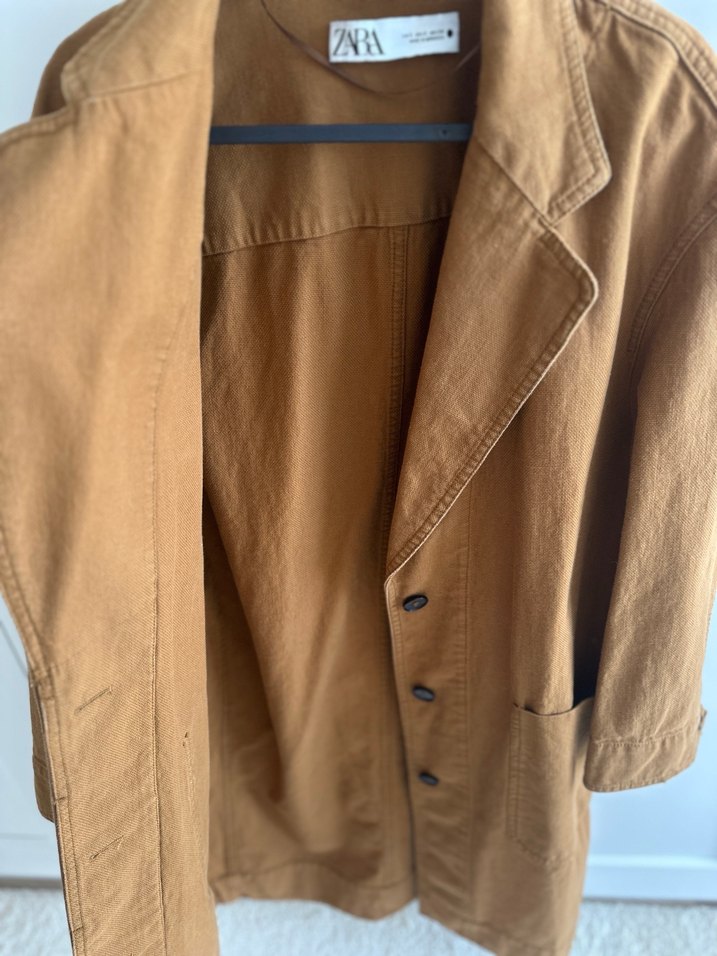 Keten Kadın çeket - Görsel 5