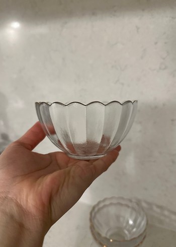 Altın Kenarlı Cam Tabak Seti - Görsel 3