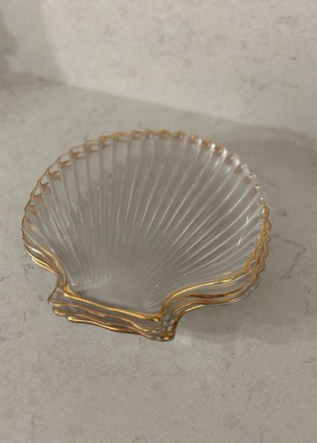 Altın Kenarlı Cam Tabak Seti - Görsel 8