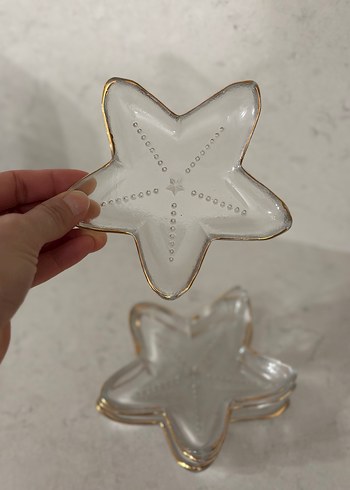 Altın Kenarlı Cam Tabak Seti - Görsel 7