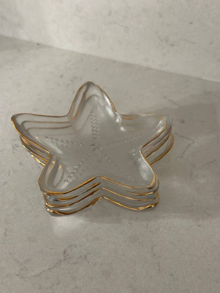 Altın Kenarlı Cam Tabak Seti - Görsel 5