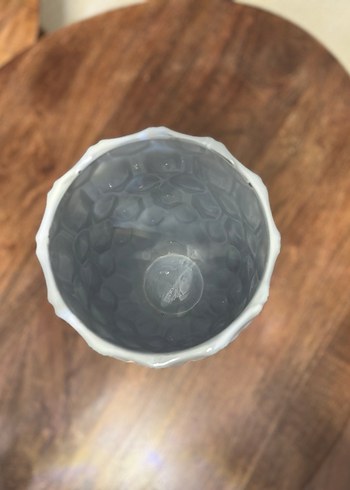 Açık Mavi/Gri Dekoratif Vazo - Görsel 3