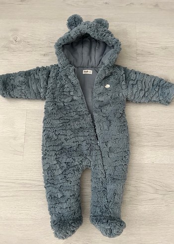 Kız/ Erkek Kürklü Bebek Tulumu - Görsel 3