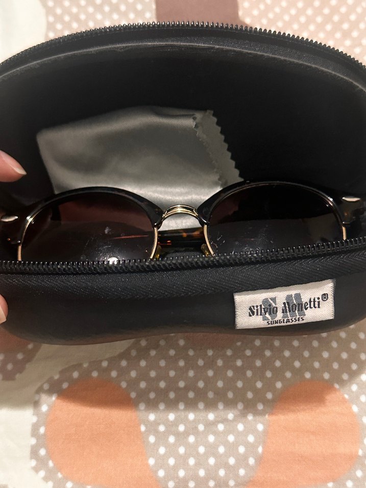 Kadın Kahverengi Retro Transparan Güneş Gözlüğü - Görsel 4