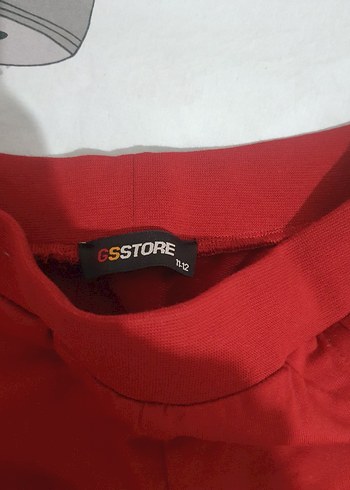 Kırmızı Çocuk Rahat Kesim Eşofman Altı - Görsel 2