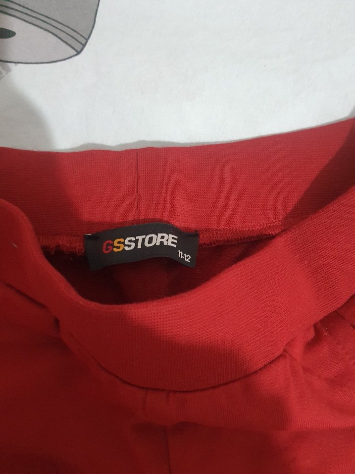 Kırmızı Çocuk Rahat Kesim Eşofman Altı - Görsel 2