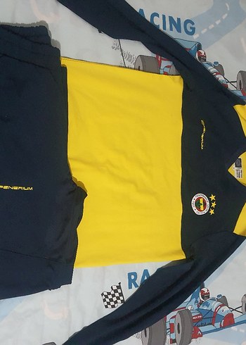 Sarı Siyah Erkek Spor Sweatshirt - Görsel 2