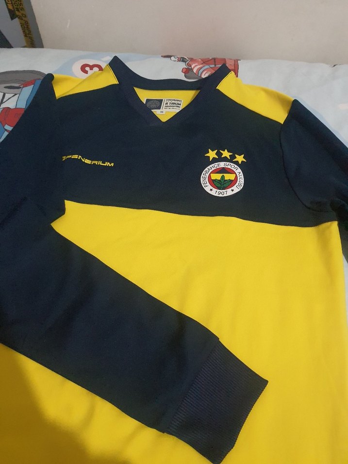 Sarı Siyah Erkek Spor Sweatshirt - Görsel 4