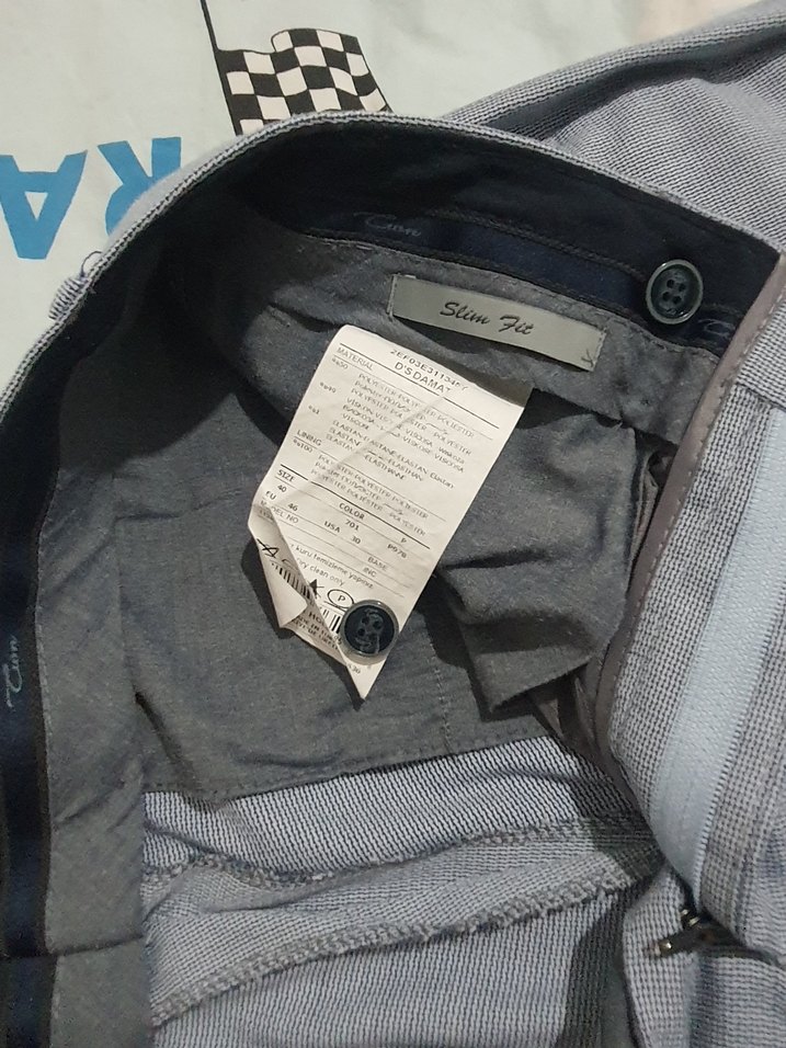 Gri Regular Fit Midi Erkek Pantolon - Görsel 3