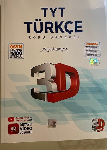Sıfır TYT Türkçe 3D Soru Bankası
