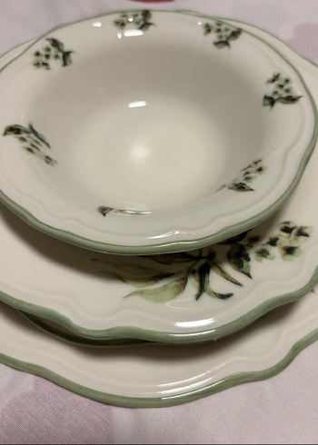 Julia Stoneware 48 Parça 12 Kişilik Yemek Takımı Yeşil - Görsel 3