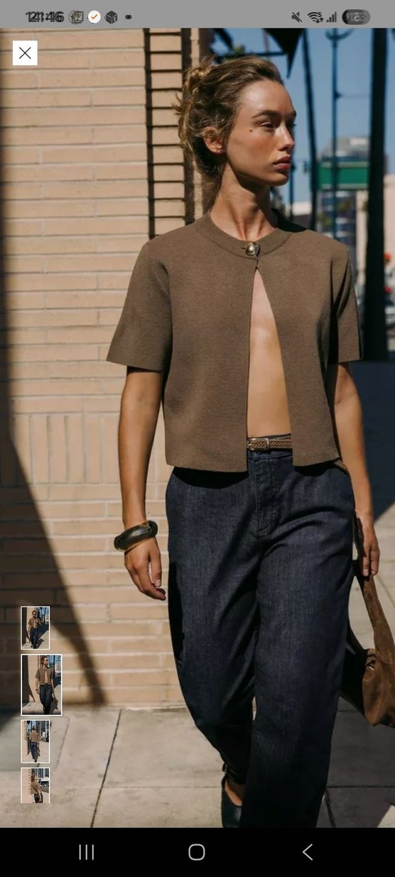 Kadın Kemerli Gri Denim Boyfriend Pantolon - Görsel 3