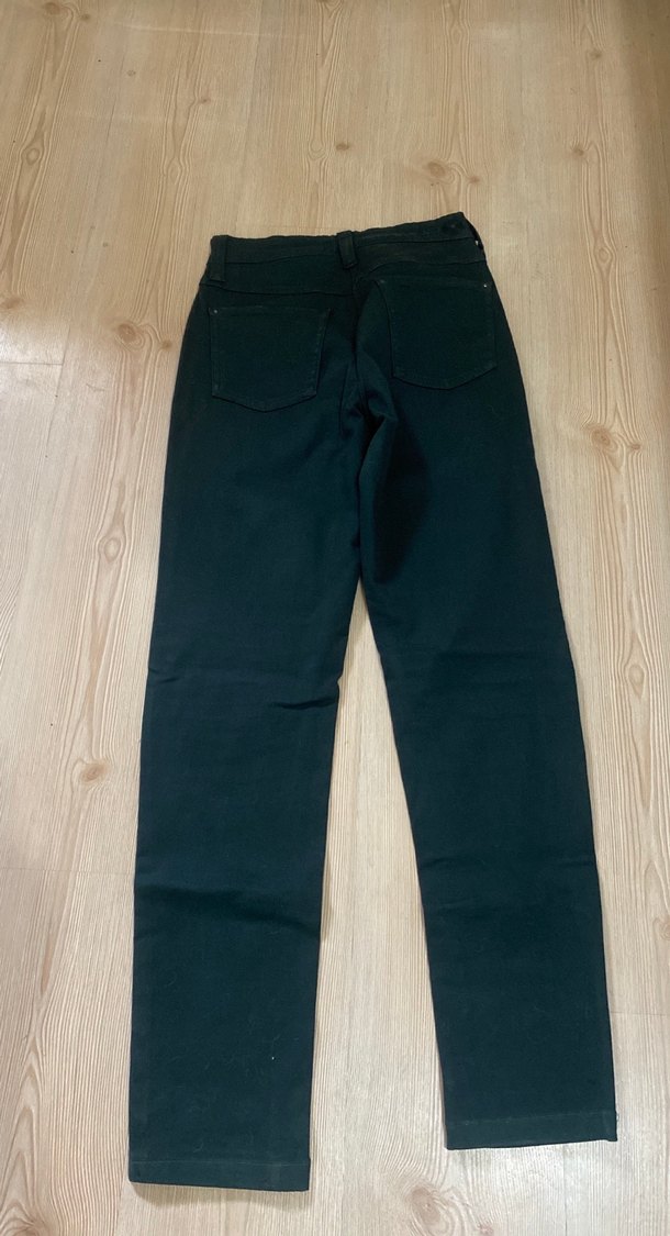 Koyu yesil Kadın Denim Pantolon - Görsel 2