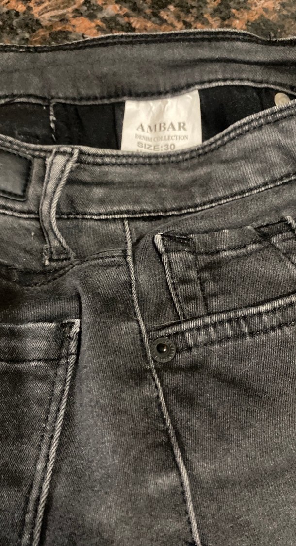 Siyah Kadın Mini Denim Şort - Görsel 3