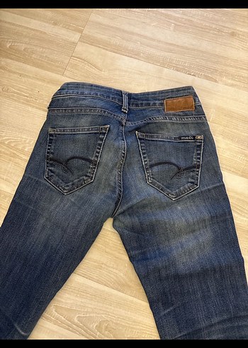 Kadın Mavi Dar Kesim Denim Pantolon - Görsel 3