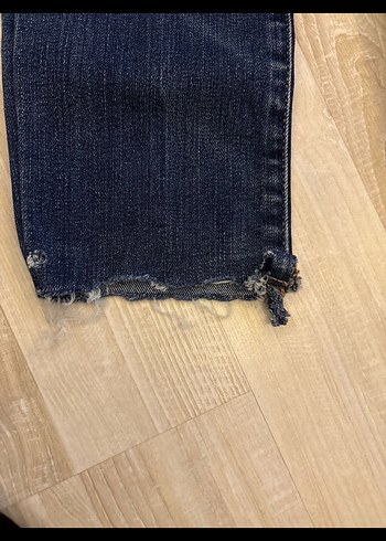 Kadın Mavi Dar Kesim Denim Pantolon - Görsel 5