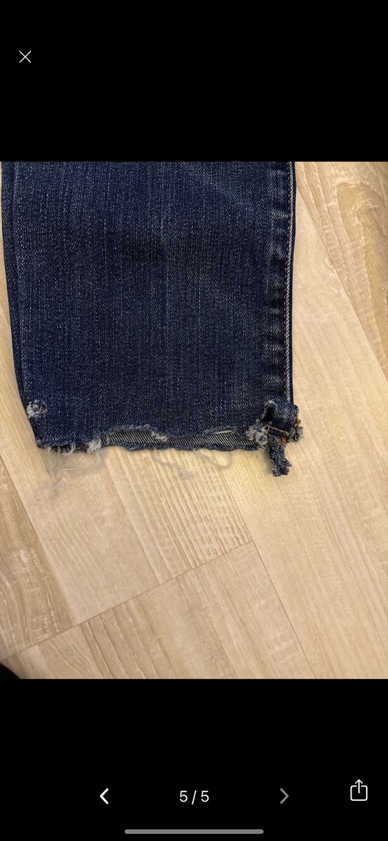 Kadın Mavi Dar Kesim Denim Pantolon - Görsel 5
