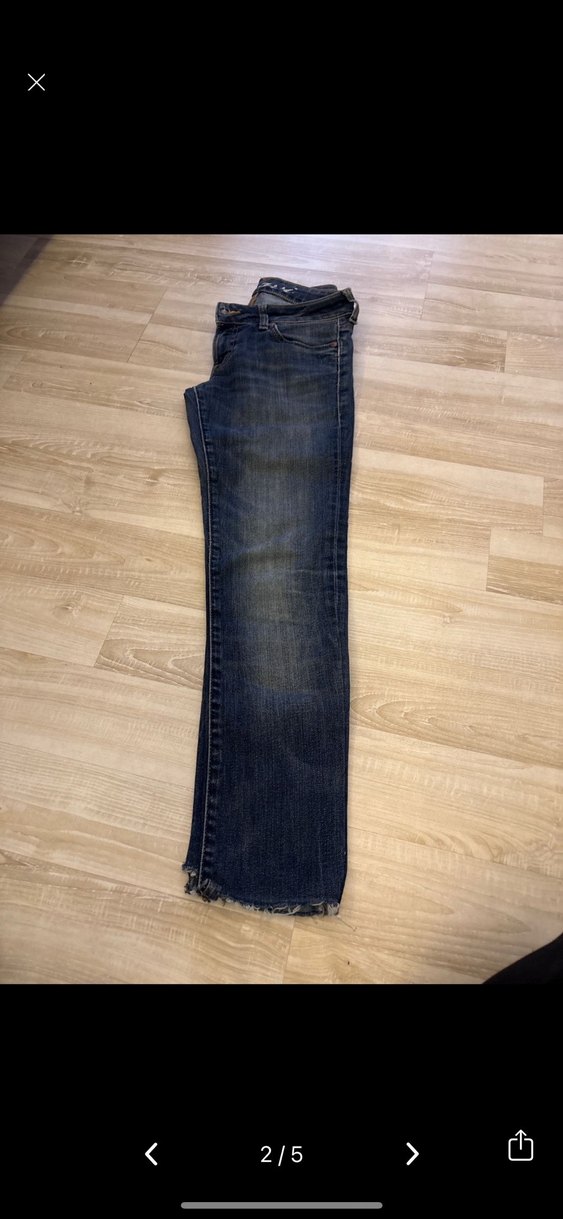 Kadın Mavi Dar Kesim Denim Pantolon - Görsel 2