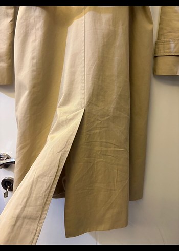 Bej Kadın  Uzun Trençkot - Görsel 3