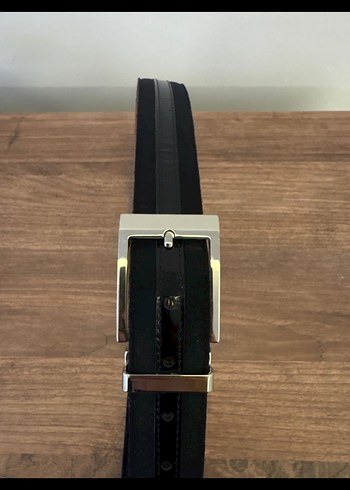 Klasik Siyah Deri Erkek Kemer - Görsel 2