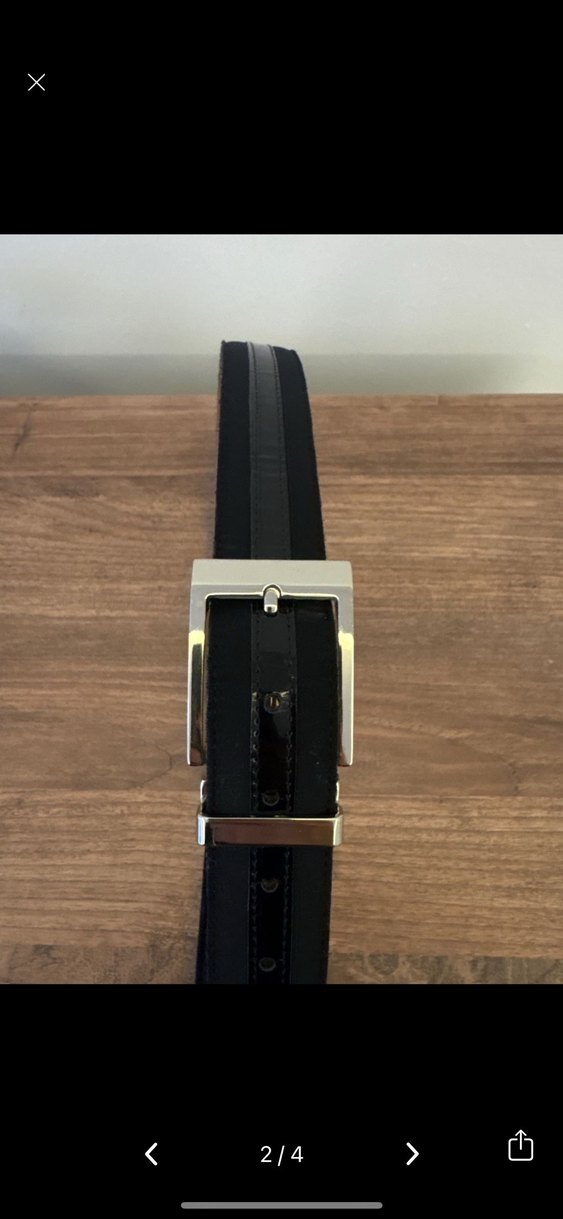 Klasik Siyah Deri Erkek Kemer - Görsel 2