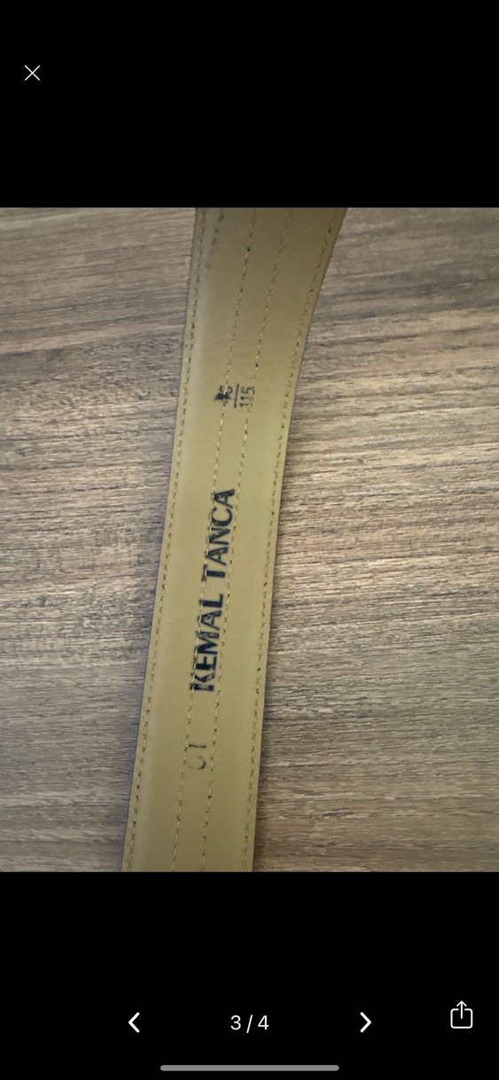 Klasik Siyah Deri Erkek Kemer - Görsel 3