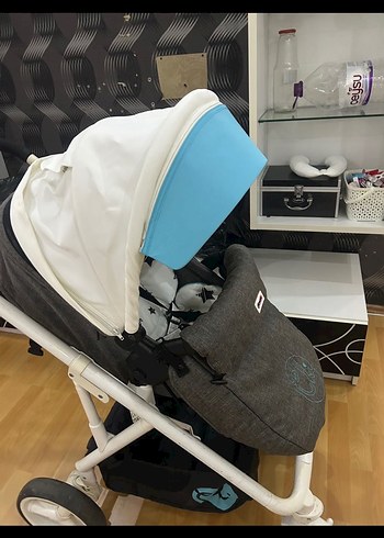 Mavi ve Gri Bebek Arabası - Görsel 6