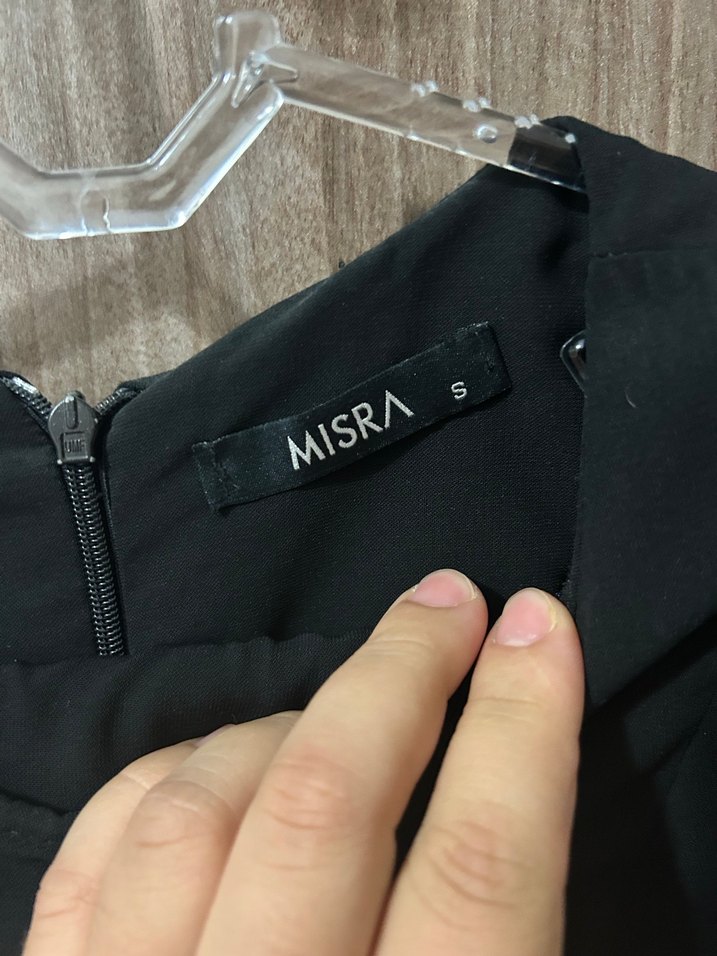 Uzun Kollu Siyah Gotik Abiye Elbise - Görsel 4