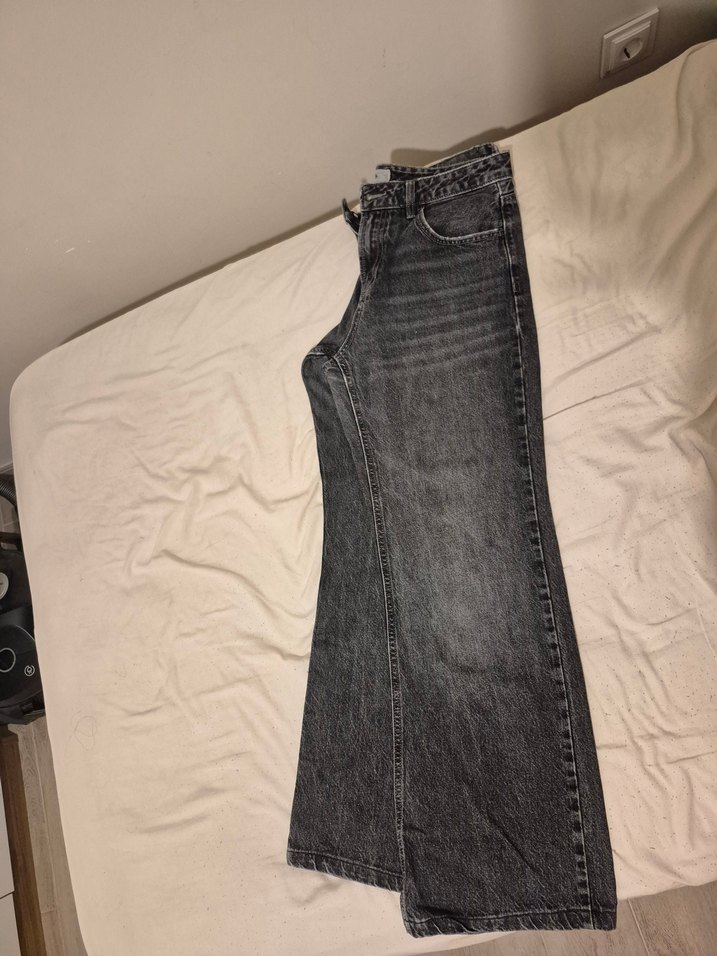 Stradivarius Siyah Kot Pantolon — görsel 4/5